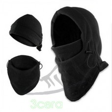3CERA® 6 in1 Warm Face Cover Winter Ski Mask Beanie Police Swat CS Anti-terrorism Mask Neck Warmers Helmet parts 14.3"x12.7" - B00HMZZRRC